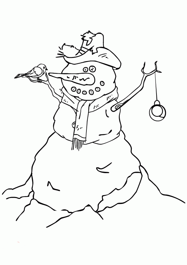 Bałwany kolorowanki